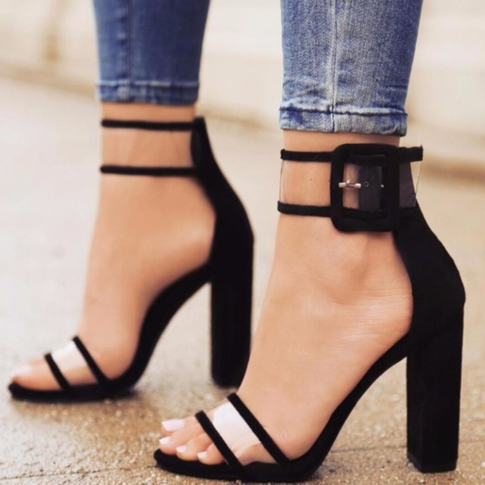 NWT Black Casual Heels